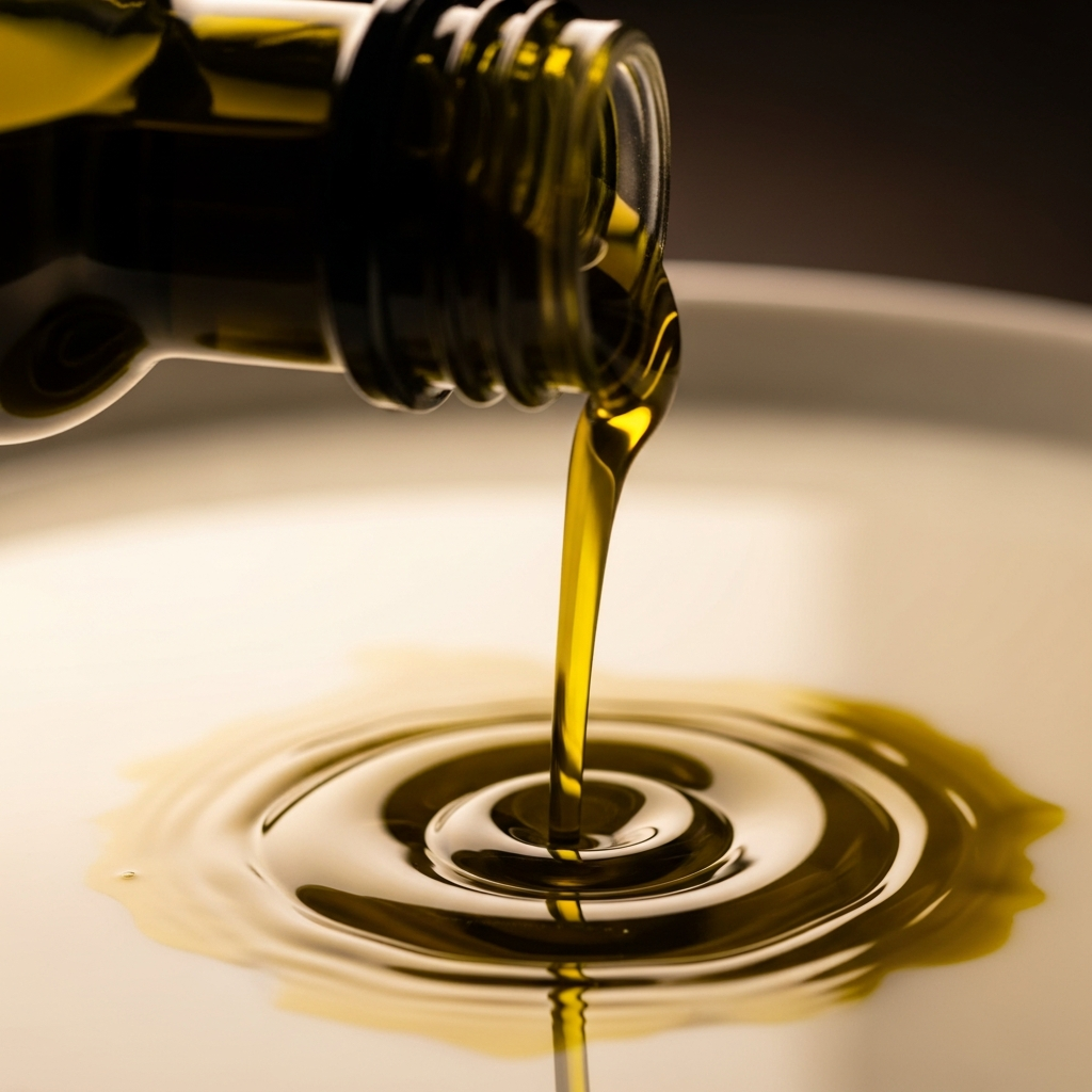 Pouring premium EVOO